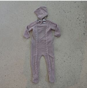 COCO Blanc 12M Sweater Romper Soft Pink